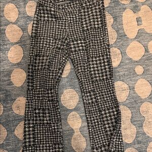 Stylish Black and White Houndstooth Women's Pants